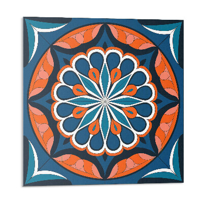 Samoprzylepne płytki Wzór mandali z liśćmi