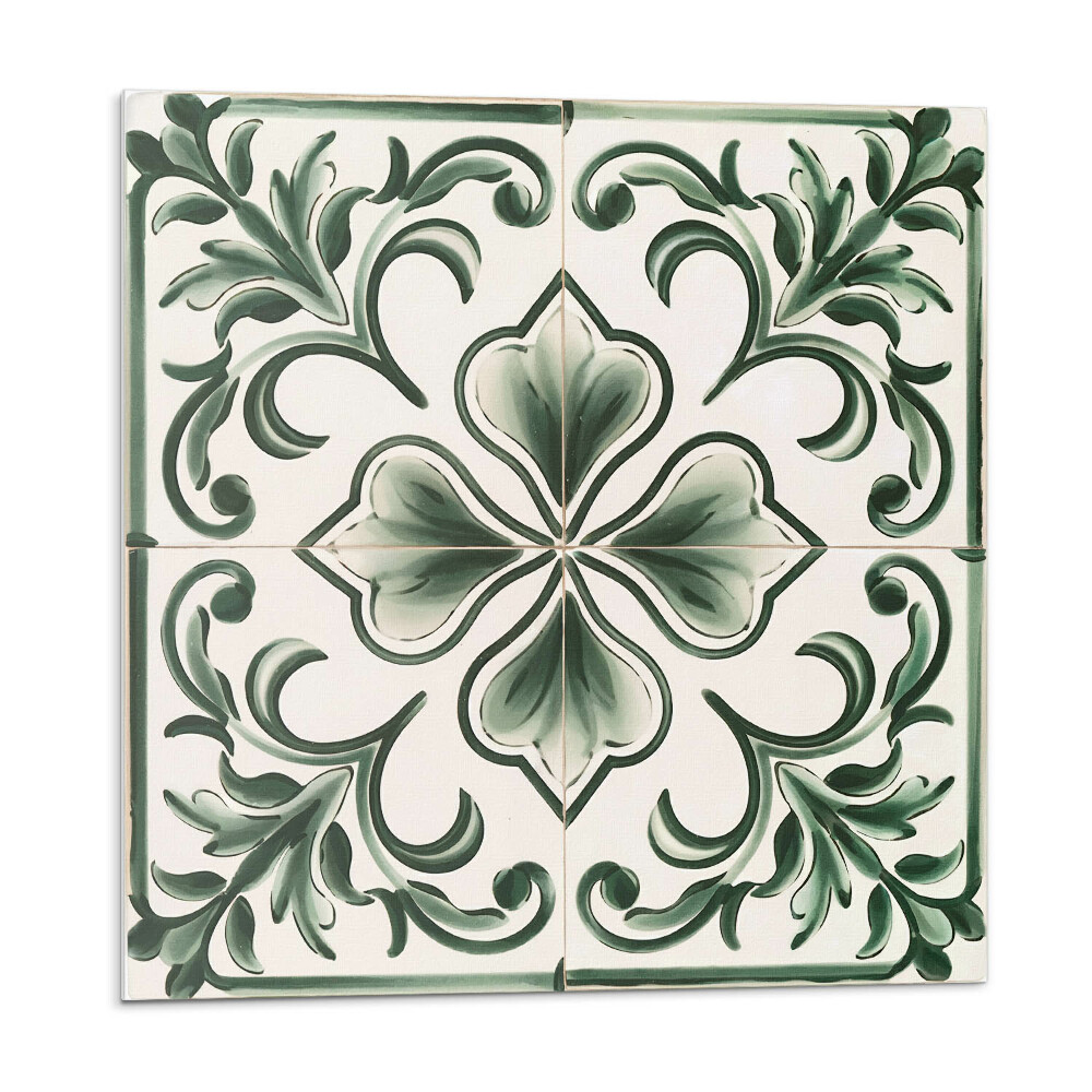 Płytki ścienne Wzór z liśćmi i sercami