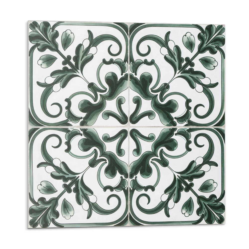 Kafelki samoprzylepne Wzór roślinny w kwadratach