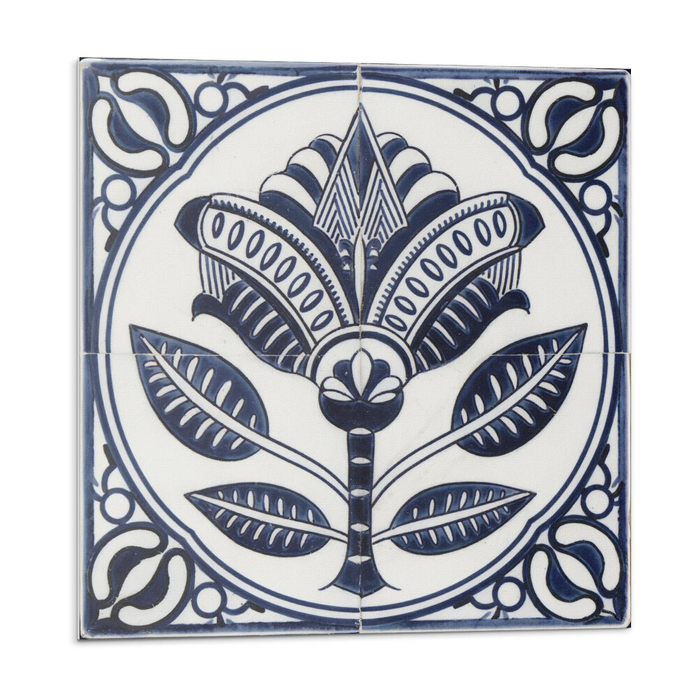 Samoprzylepne płytki Kwiatowy wzór ceramiczny