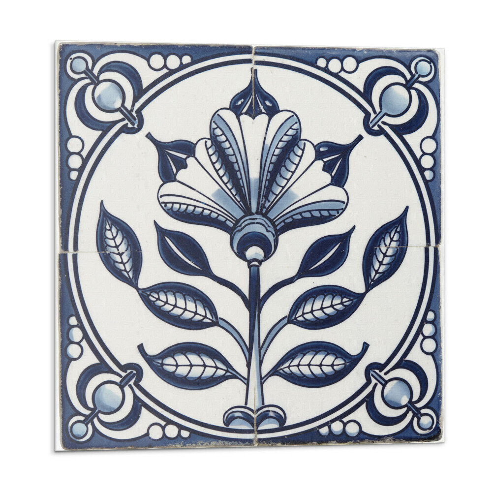 Płytki ścienne Kwiatowy wzór na kaflu