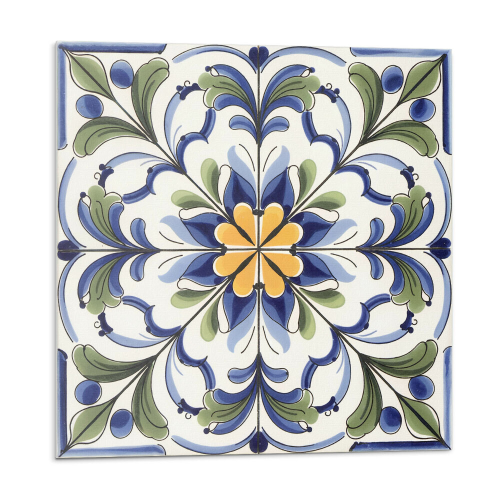 Kafelki samoprzylepne Kwiatowy wzór ceramiczny