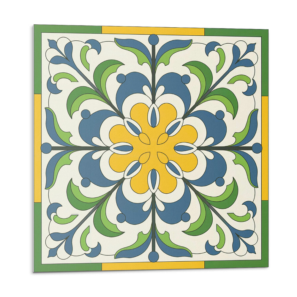 Płytki ścienne Motyw kwiatowy z liśćmi