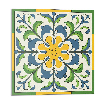 Płytki ścienne Motyw kwiatowy z liśćmi