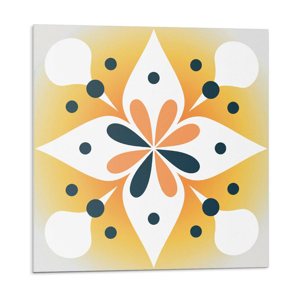 Kafelki samoprzylepne Kwiatowy wzór z kropkami