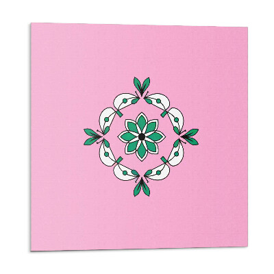 Samoprzylepne płytki Kwiatowy wzór z liśćmi