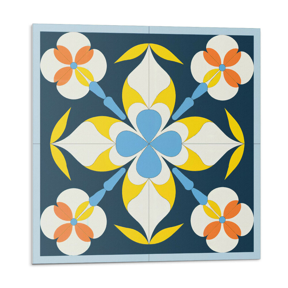 Płytki ścienne Kwiatowy wzór na tle