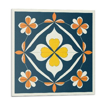 Samoprzylepne płytki Kwiatowy wzór z symetrią