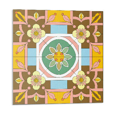 Samoprzylepne płytki Wzór kwiatowy na tle