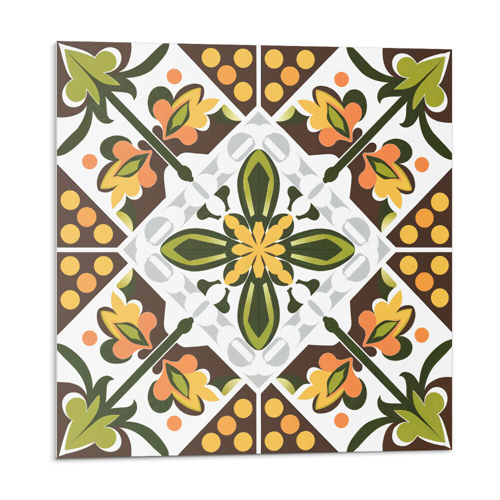 Kafelki samoprzylepne Wzór kwiatowy w symetrii