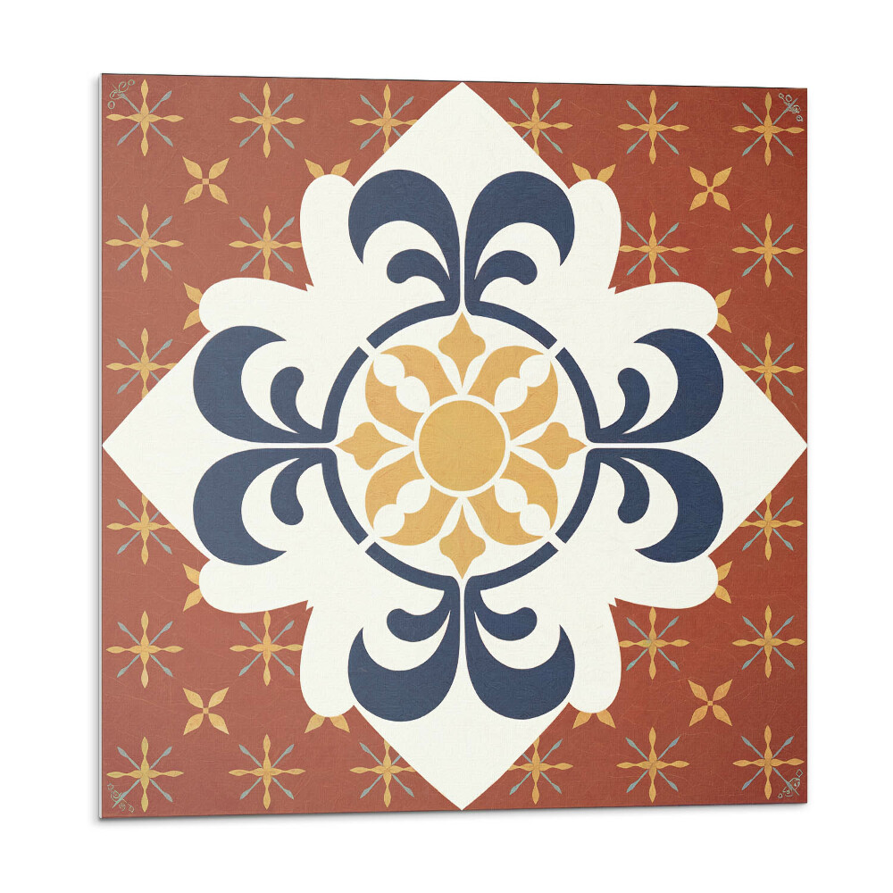 Kafelki samoprzylepne Wzór z kwiatowym motywem