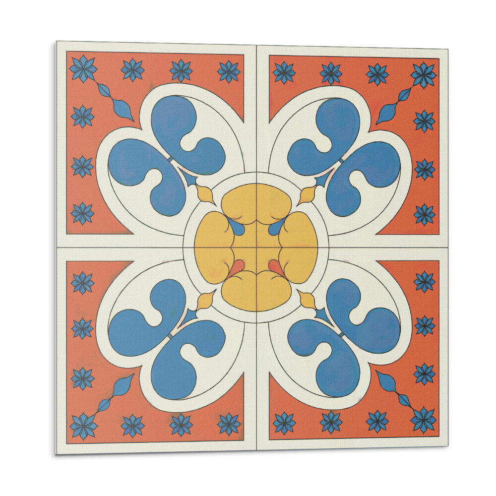 Samoprzylepne płytki Stylowy wzór kwiatowy