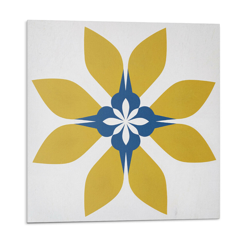 Samoprzylepne płytki Kwiatowy wzór z liśćmi