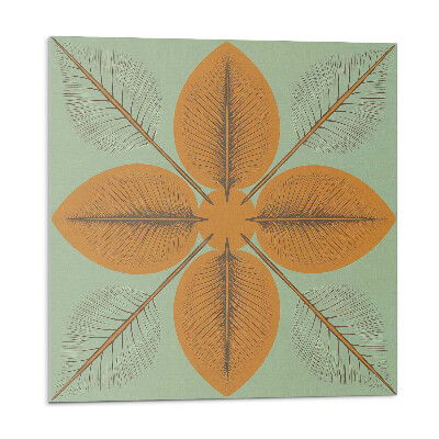 Kafelki samoprzylepne Liście w symetrycznym wzorze