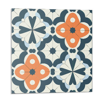 Samoprzylepne płytki Wzór kwiatowy w kafelkach