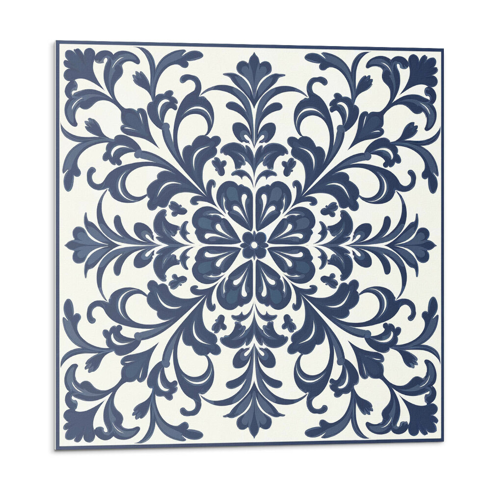 Samoprzylepne płytki Wzór kwiatowy z liśćmi