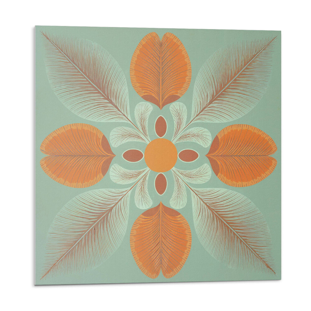 Kafelki samoprzylepne Kwiatowy wzór z liśćmi