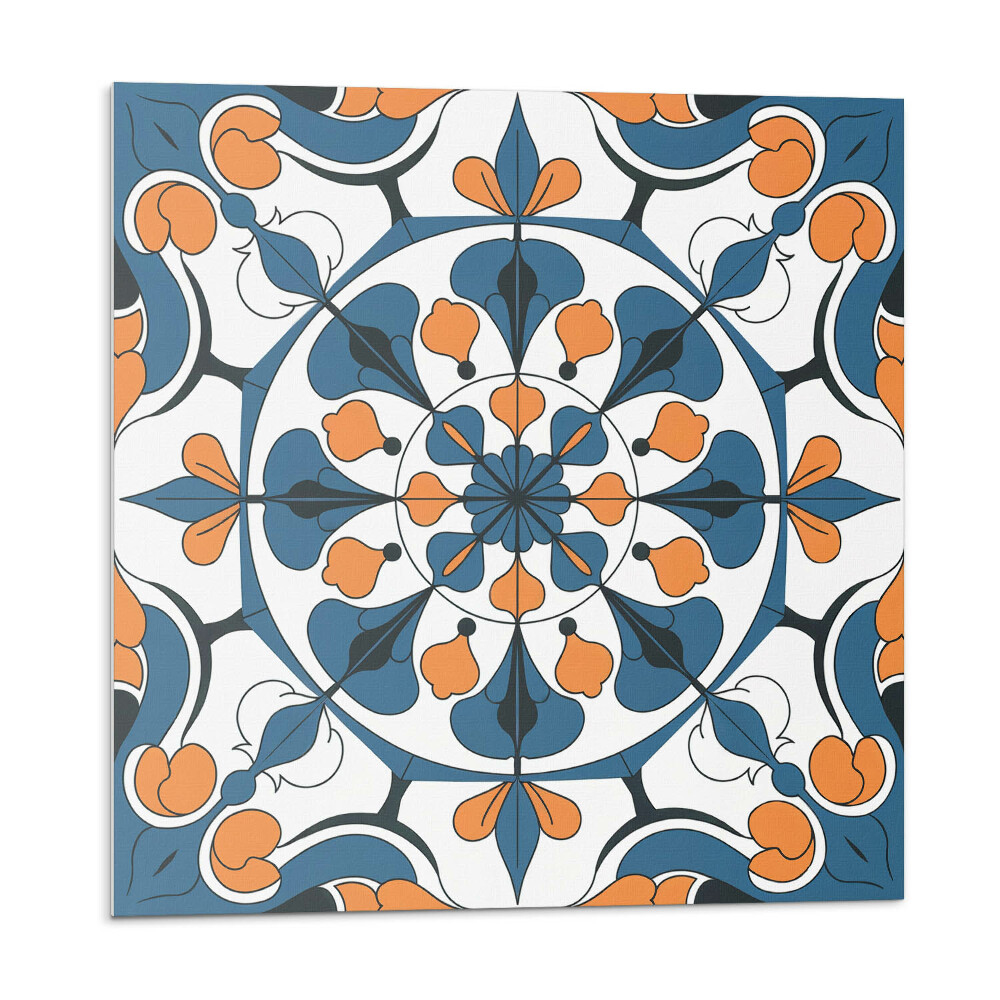 Samoprzylepne płytki Wzór kwiatowy w mandali