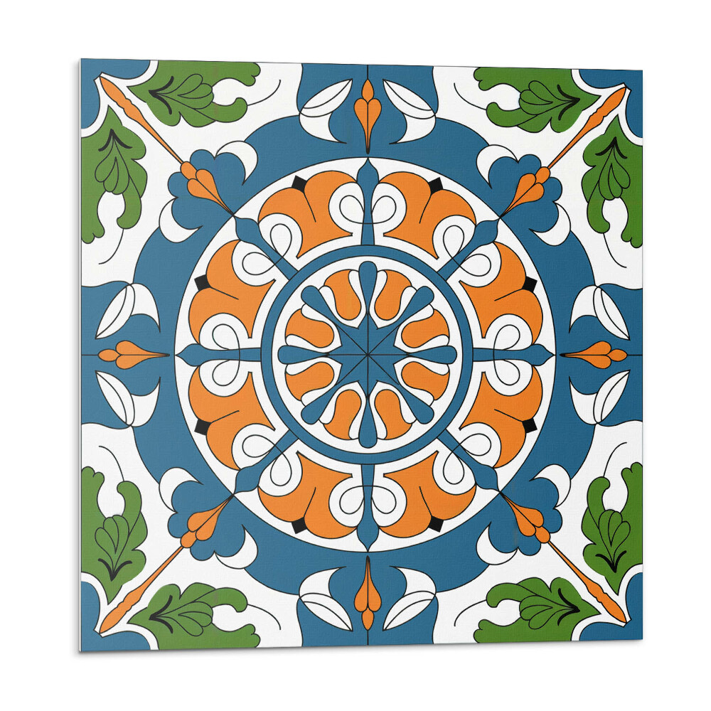 Kafelki samoprzylepne Wzór dekoracyjny z motywami roślinnymi