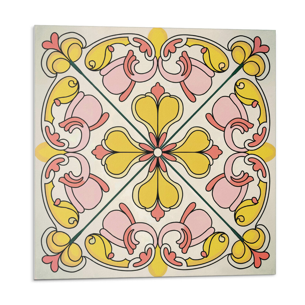 Płytki ścienne Wzór kwiatowy z ornamentami