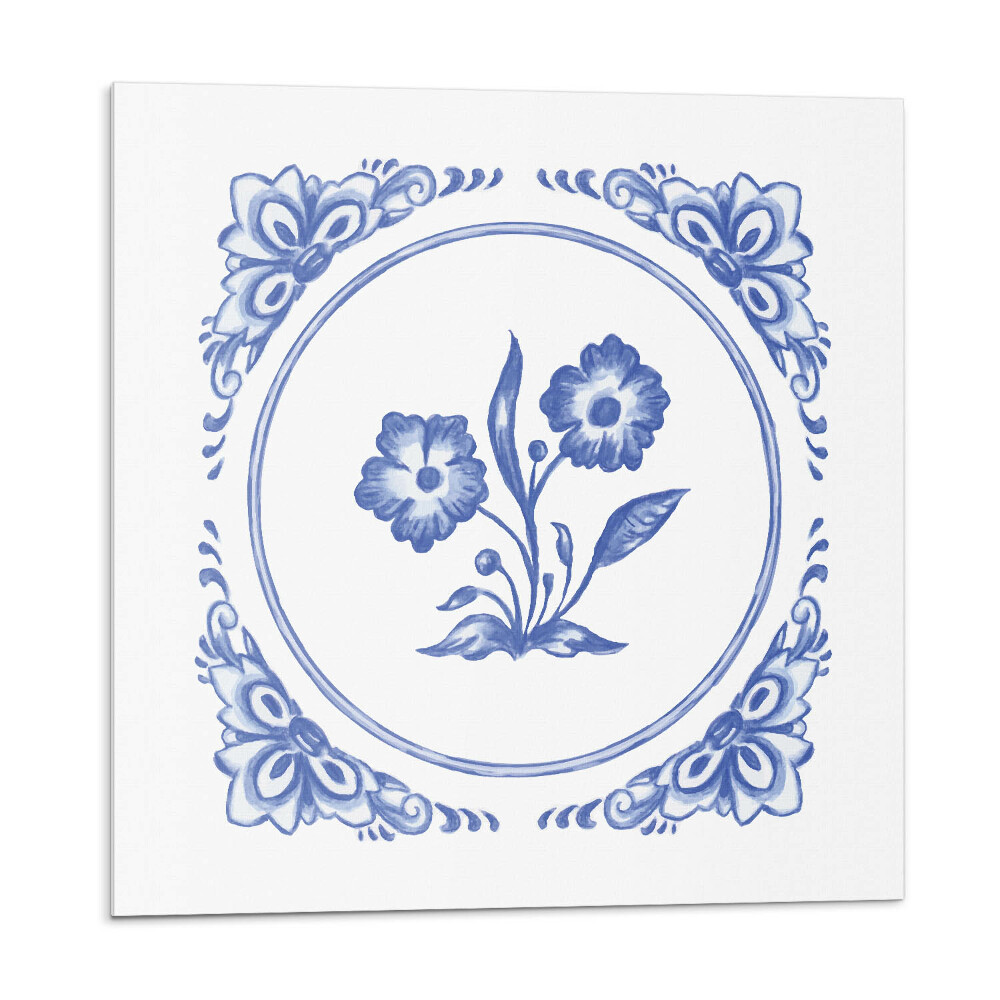 Płytki ścienne Kwiatowy wzór w okręgu