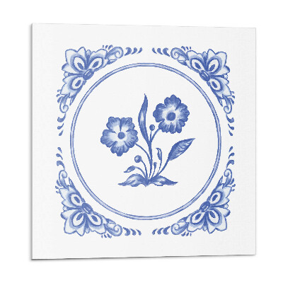 Płytki ścienne Kwiatowy wzór w okręgu