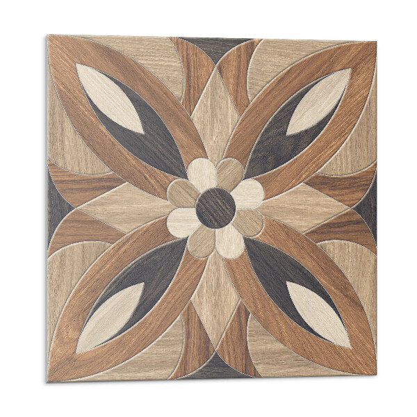 Kafelki samoprzylepne Wzór kwiatowy z drewna