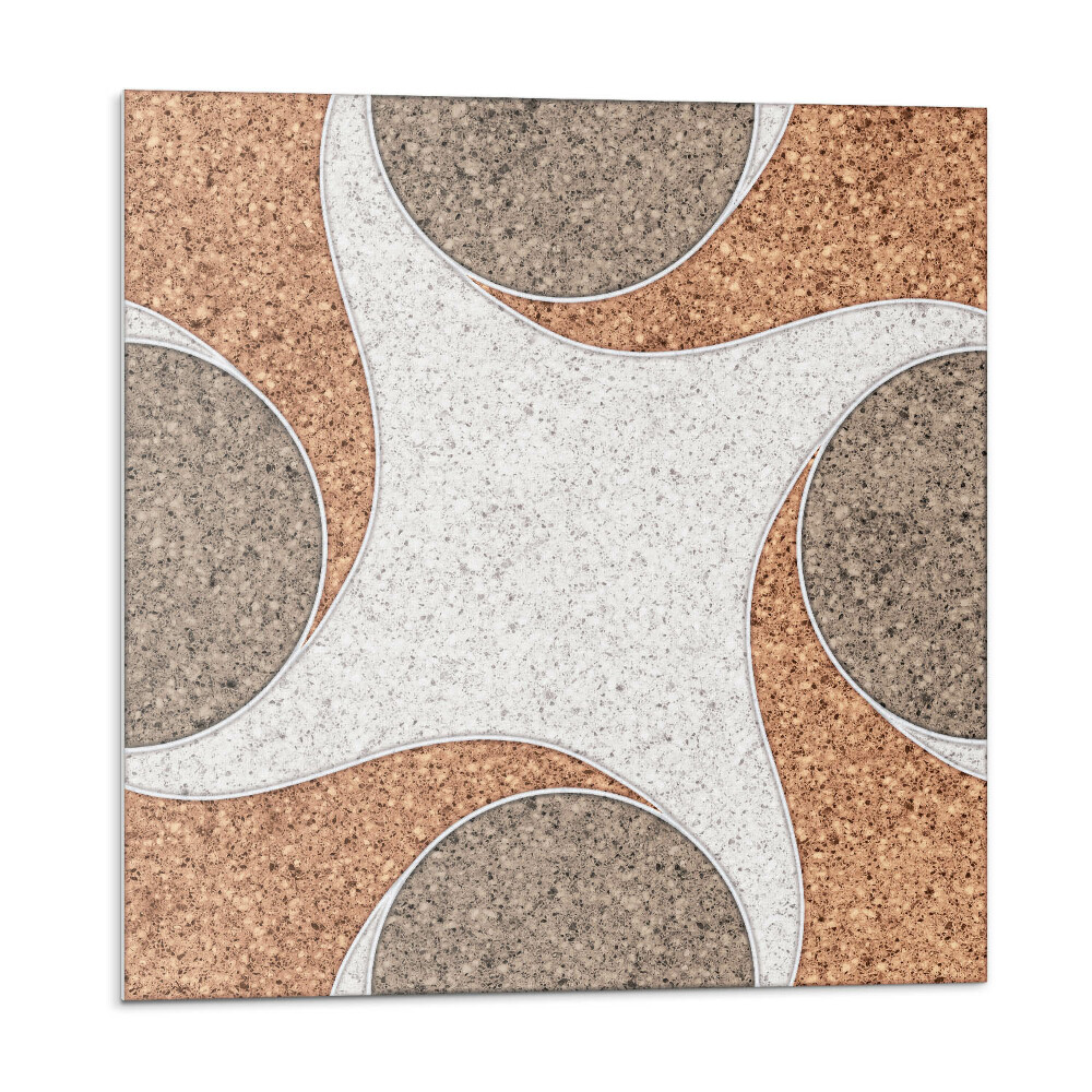 Samoprzylepne płytki Wzór z okręgami i falami