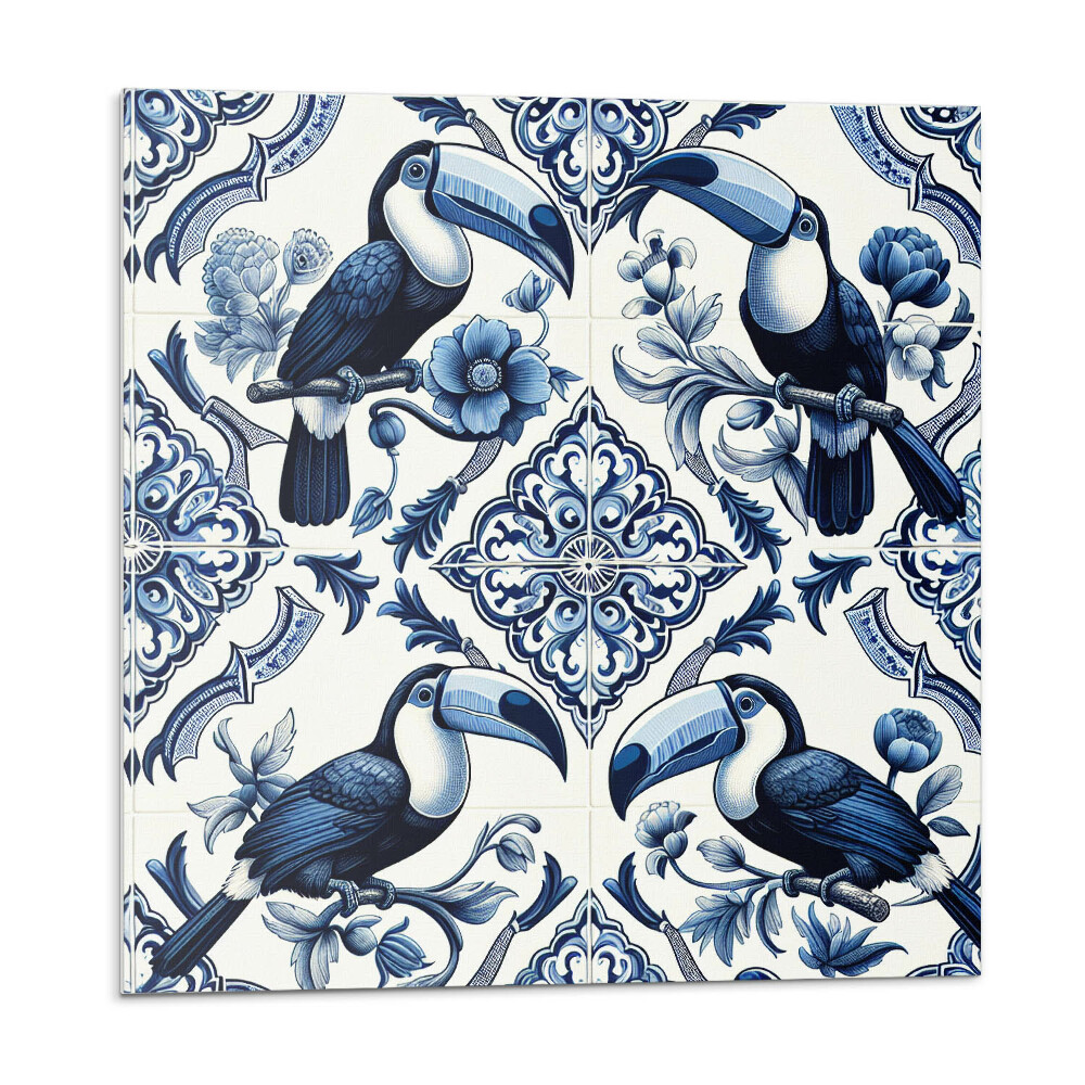 Samoprzylepne płytki Tukan na dekoracyjnych płytkach