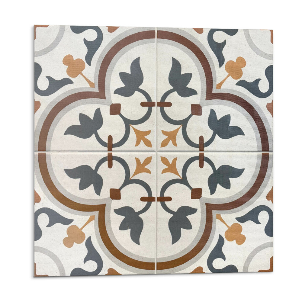 Płytki ścienne Wzór kwiatowy w kratkę