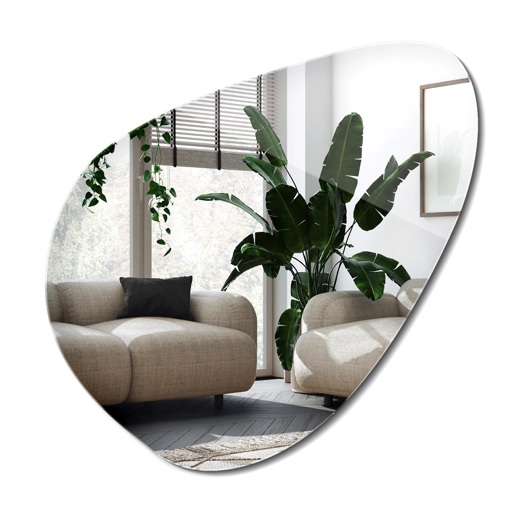 Lustro organiczne nieregularne ozdobne wiszące