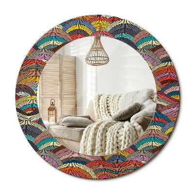 Lustro z nadrukiem okrągłe Ornament