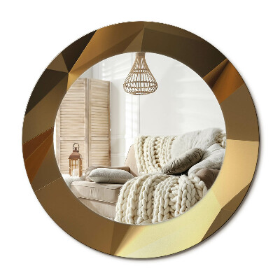 Lustro z nadrukiem okrągłe Geometryczny wzór