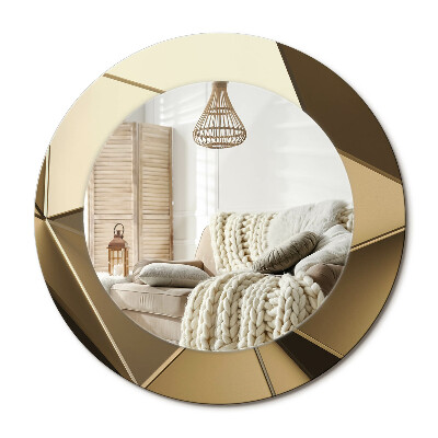 Lustro dekoracyjne okrągłe Nowoczesna abstrakcja