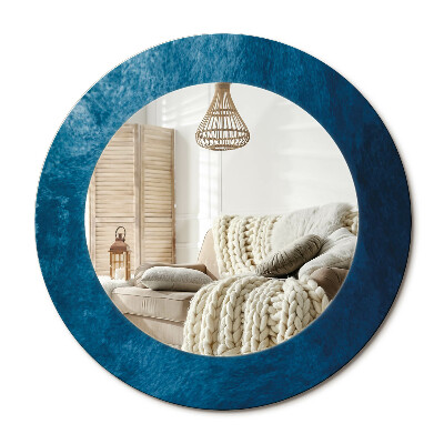 Lustro z nadrukiem okrągłe Abstrakcyjna sztuka