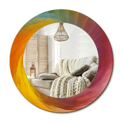 Lustro z nadrukiem okrągłe Paleta barw