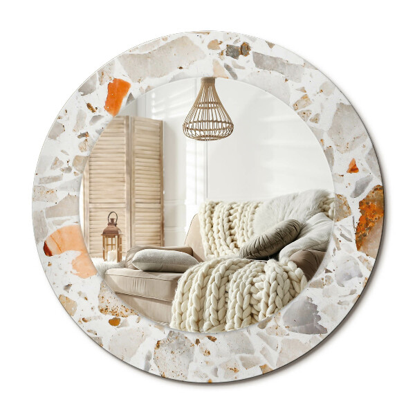 Lustro dekoracyjne okrągłe Styl lastryko