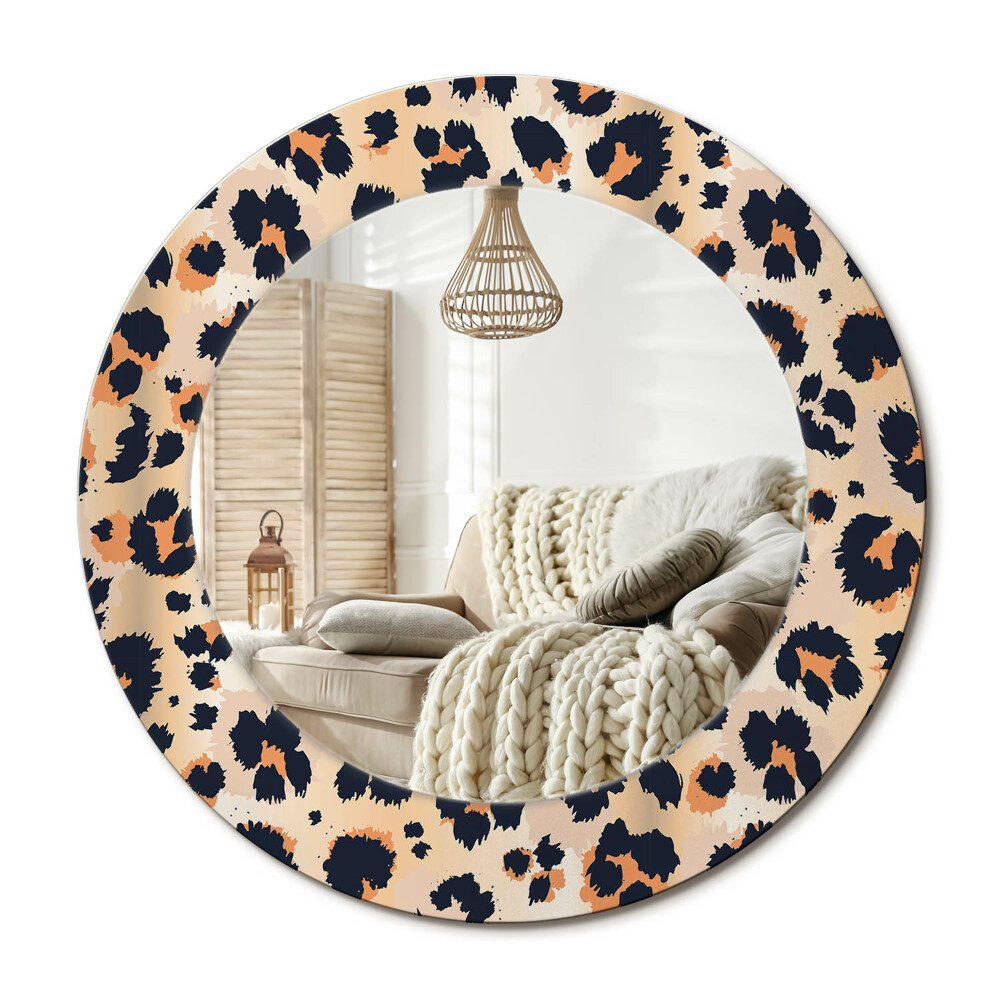 Lustro dekoracyjne okrągłe Wzór w cętki