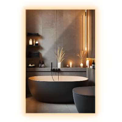 Lustro prostokątne z podświetleniem LED