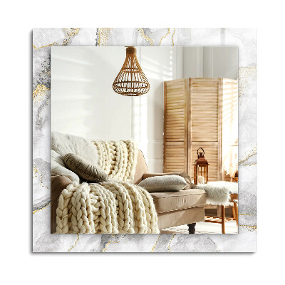 Lustro dekoracyjne prostokątne Marmur z żyłkami