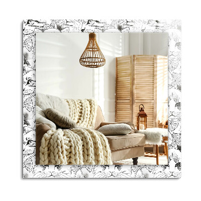 Lustro dekoracyjne prostokątne Koty w muszkach