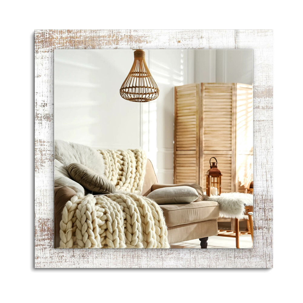 Lustro dekoracyjne prostokątne Stare Drewno