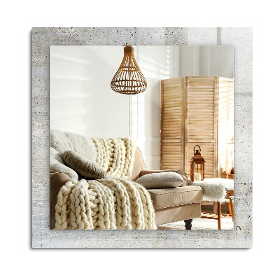 Lustro dekoracyjne prostokątne Popękana betonowa ściana