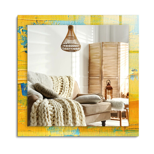 Lustro z nadrukiem prostokątne Abstrakcyjny obraz olejny