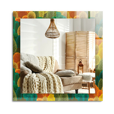 Lustro dekoracyjne prostokątne Jesienne Drzewa