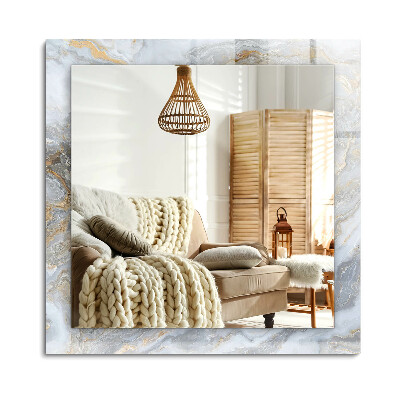 Lustro dekoracyjne prostokątne Marmur wzór tekstura