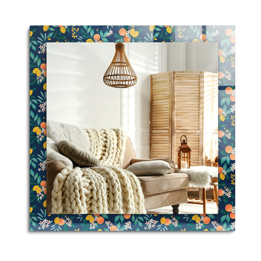 Lustro dekoracyjne prostokątne Kwiaty i owoce