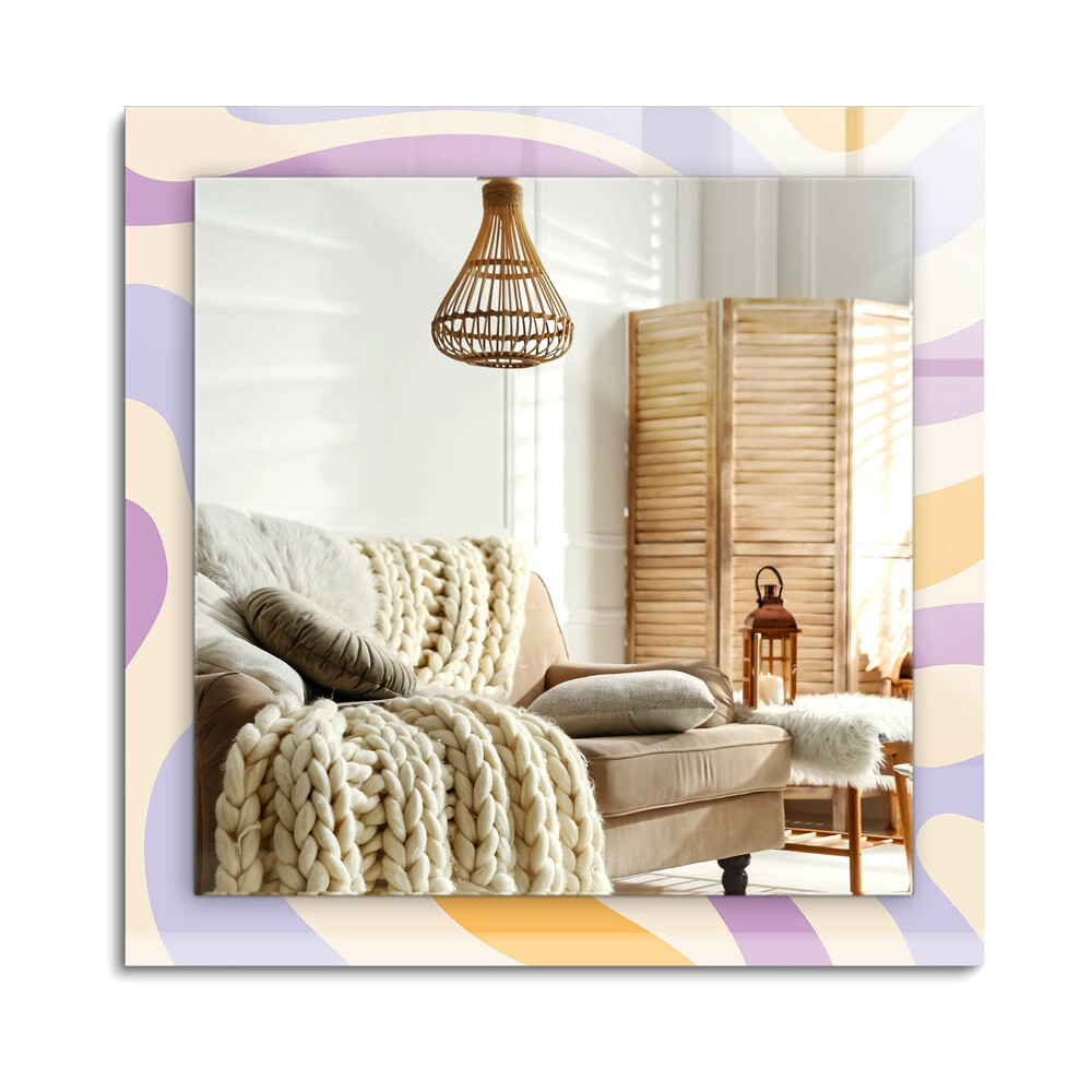 Lustro dekoracyjne prostokątne Abstrakcyjne kolorowe wzory