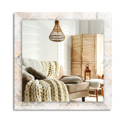 Lustro dekoracyjne prostokątne Płytki z wzorami