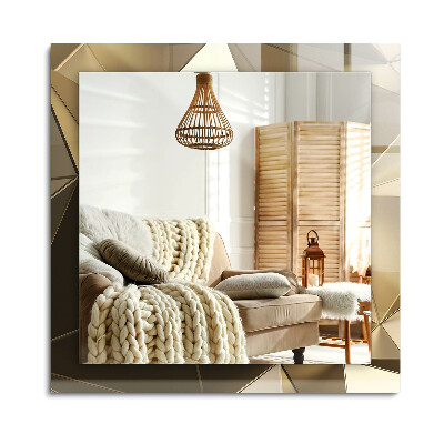 Lustro dekoracyjne prostokątne Geometryczne kształty